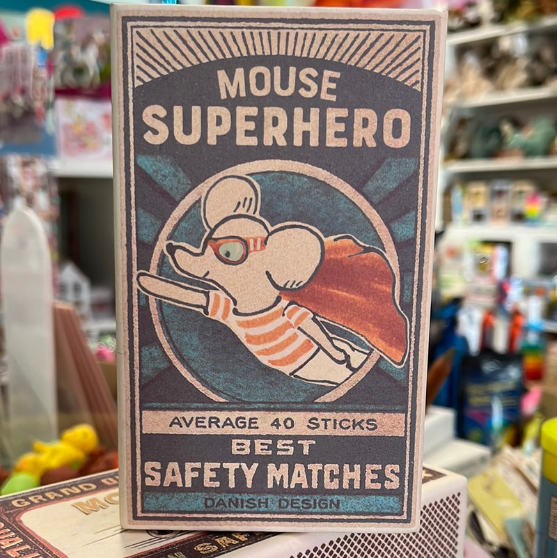 Maileg Super Hero Mouse in matchbox