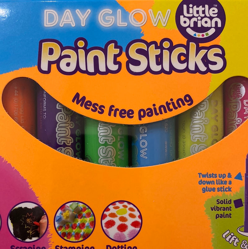 Little brian Paint Sticks Day Glow 6 pack