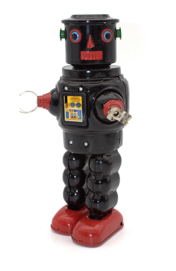 Roby Robot is agreat addition to any robot collection. Wind up & watch Roby move.