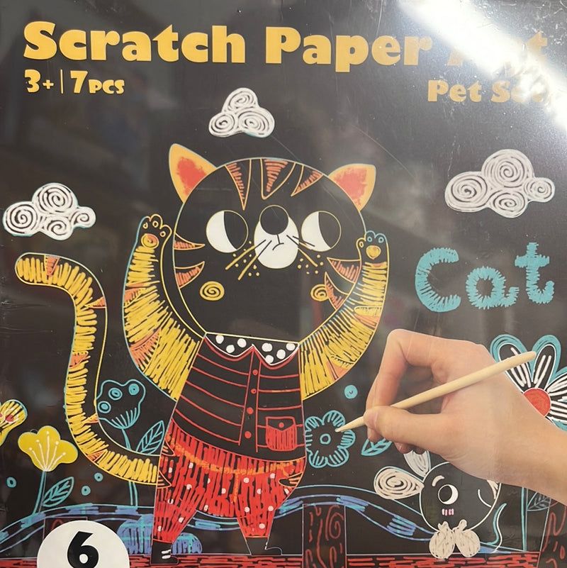 Scratch Paper Art Pet Set