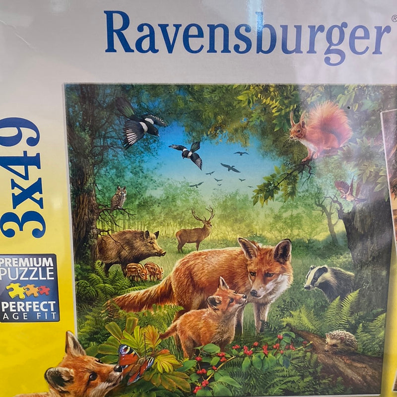 Ravensburger 3 x 49 Piece Puzzle Animals of the earth