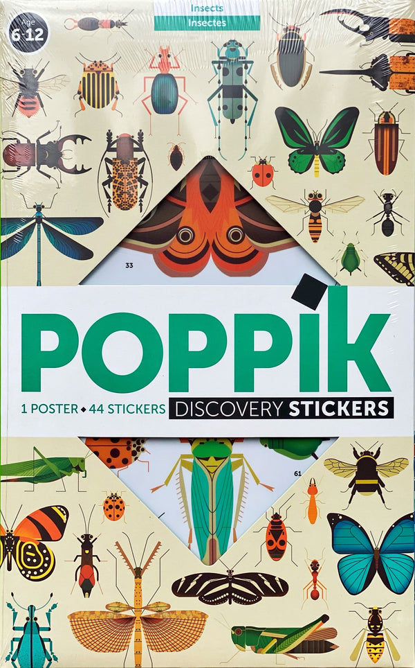 Poppik - Discovery Stickers, Insects