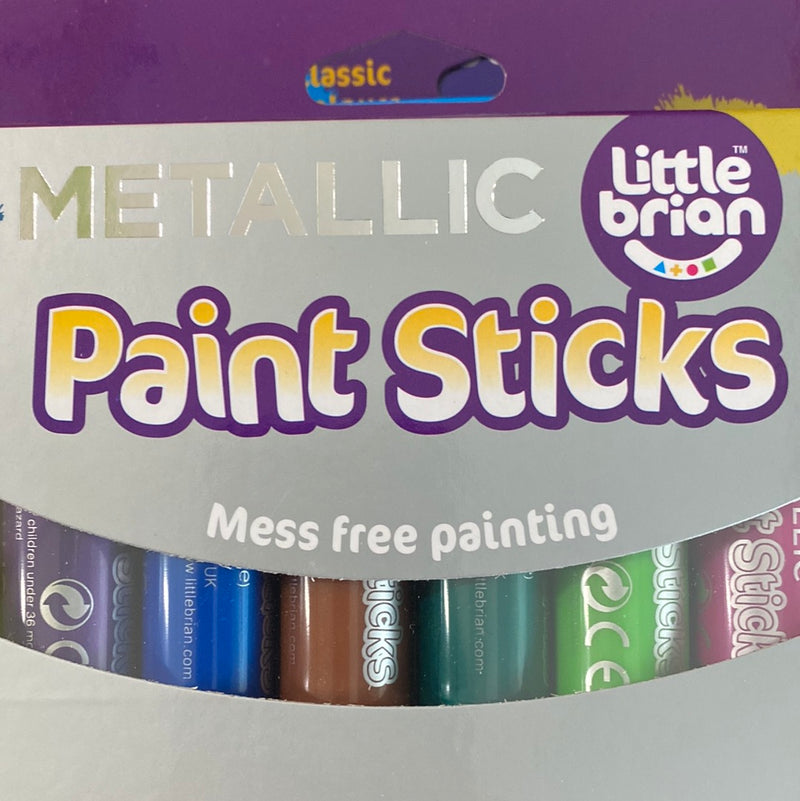 Little brian Paint Sticks 12 pack metallic