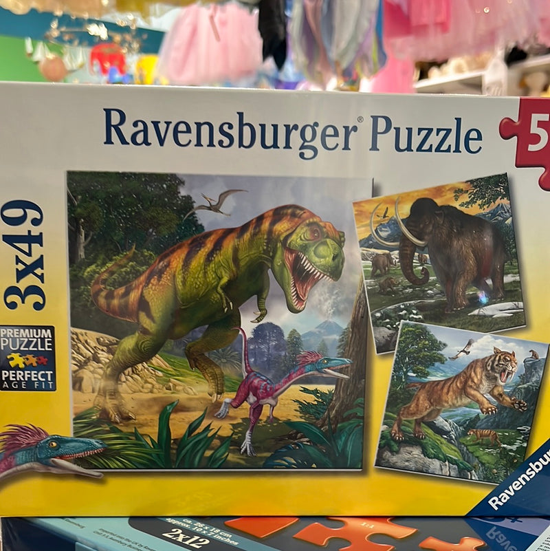 Ravensburger Puzzle 3 x 49 piece Primeval Ruler