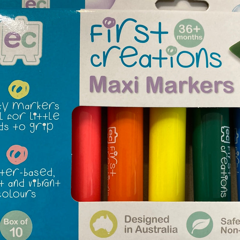 First Creations - Maxi Markers box 10