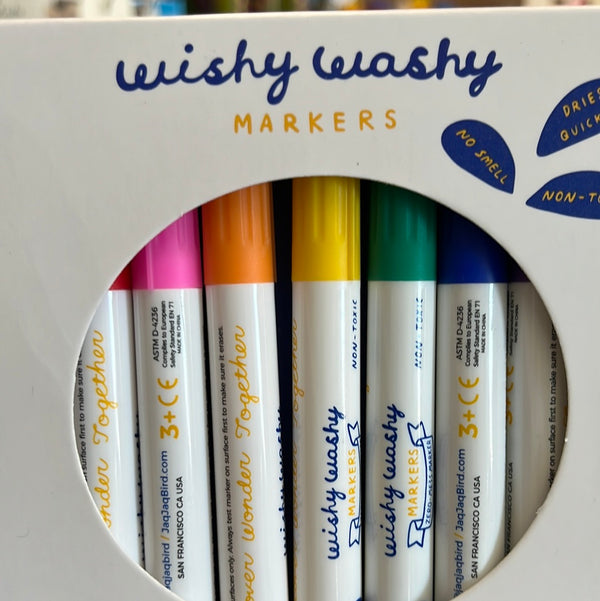 Jaq Jaq Wishy Washy Markers 9 pk