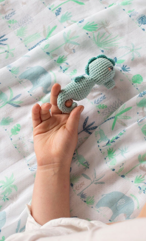 Weegoamigo - Rattle Crochet Seahorse