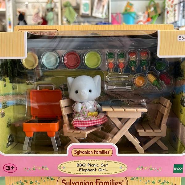 Sylvanian Families BBQ Picnic Set Elephant Girl