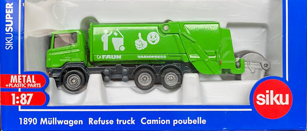 Siku - Rubbish Truck Green  in green