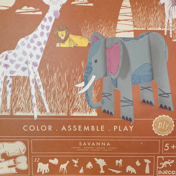 Djeco Colour Assemble Play - Savanna