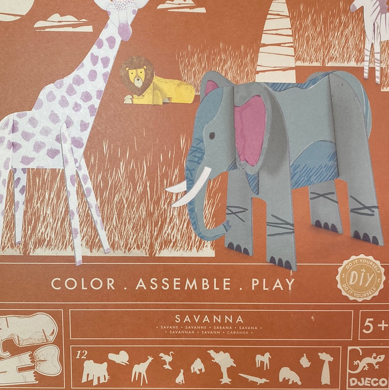 Djeco Colour Assemble Play - Savanna