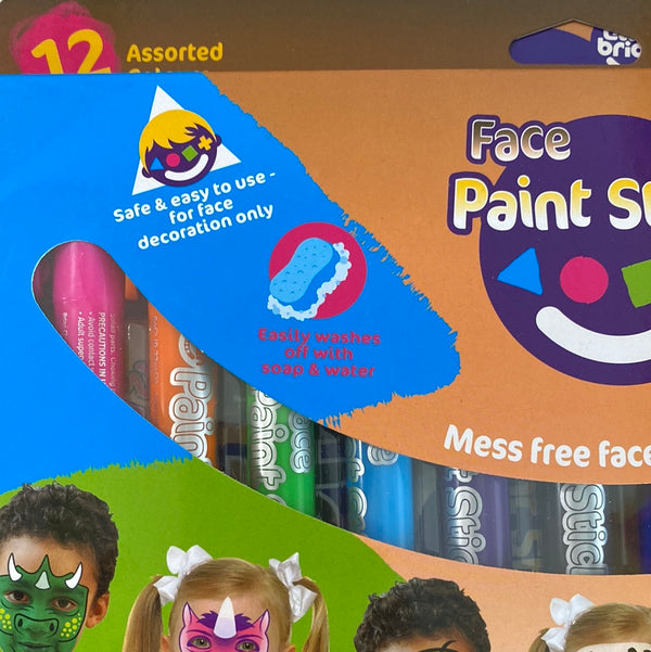 Face Paint Sticks - 12 pack