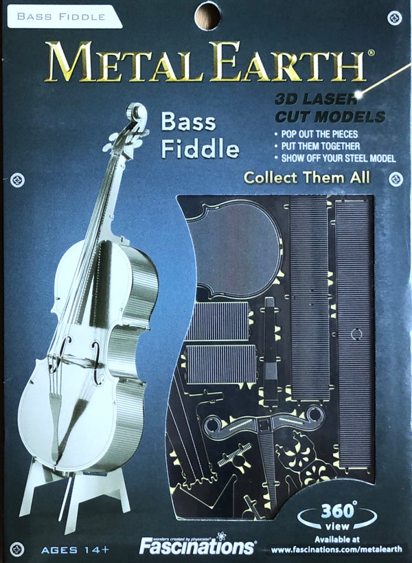 metal Earth Bass Fiddle -  3D laser cut models to assemble for ages 14 =