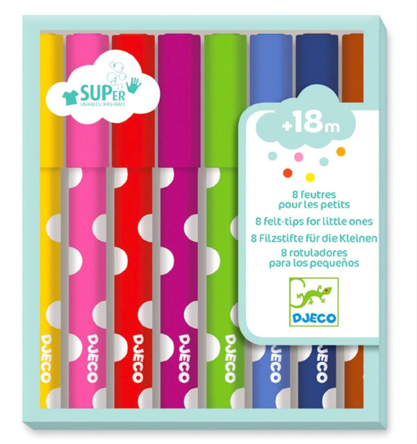 Djeco - 8 Little Ones Felt Tips