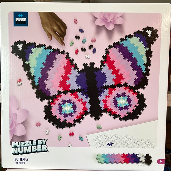 Plus Plus - Puzzle by Number Butterfly 800pcs