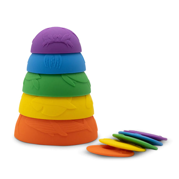 Jellystone Ocean Stacking Cups Bright