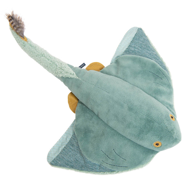 the moulin roty sting ray soft toy in large