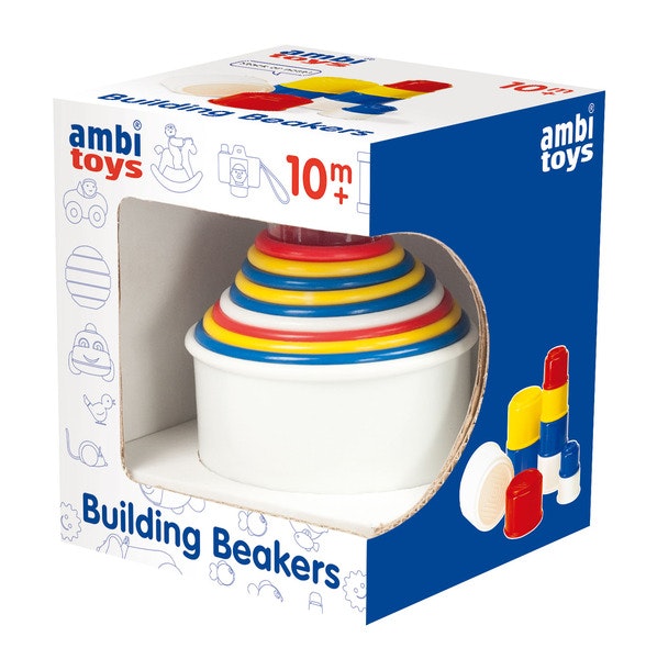 A great compact set of stacking cups. Portable , colourful, educational. Also great for water play. Recommended age 1 +